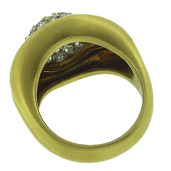 diamond 18k yellow gold ring 1