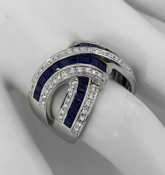 sapphire diamond gold ring 1 