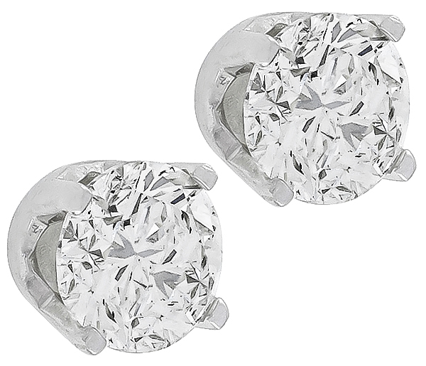 1.58ct diamond stud earrings photo 1