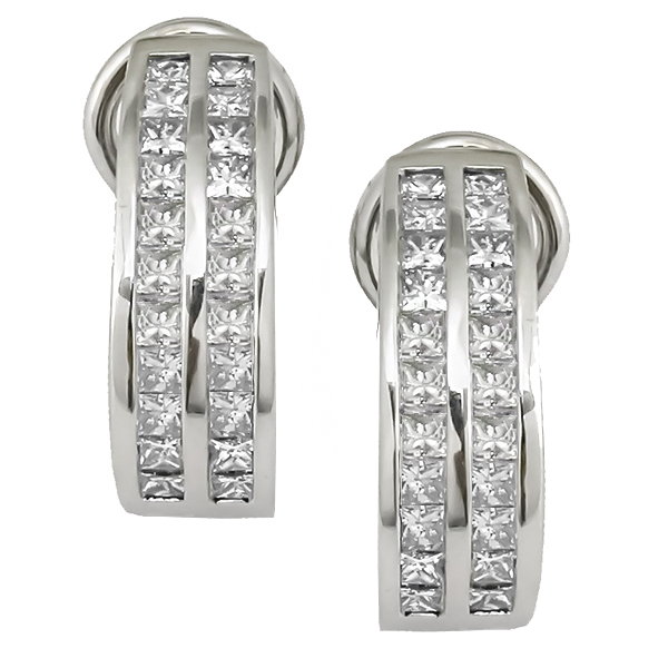 14k white gold earrings 1