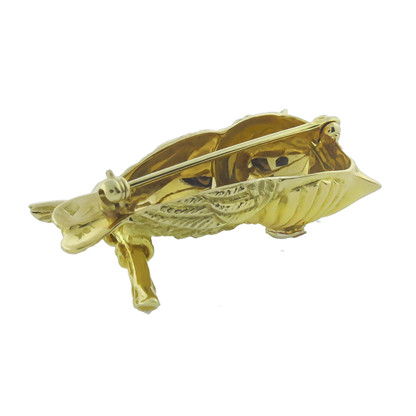 18k yellow gold pin 1