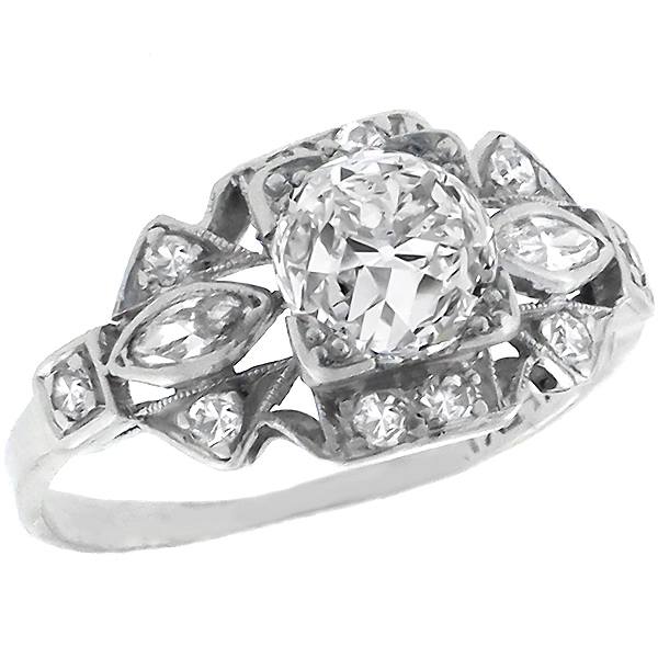 platinum diamond engagement ring 1