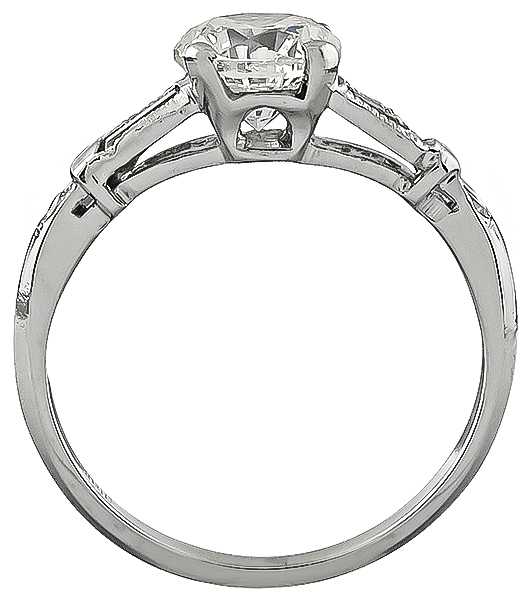 1920s GIA Certified 1.01ct Diamond Engagement Ring