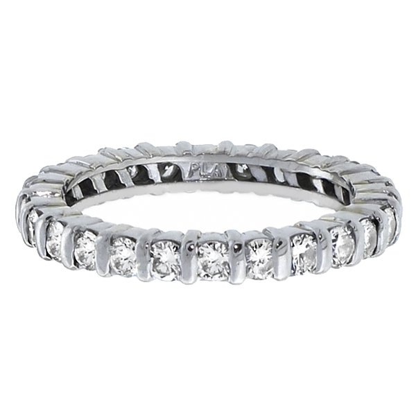 platinum   diamond eternity wedding band 1