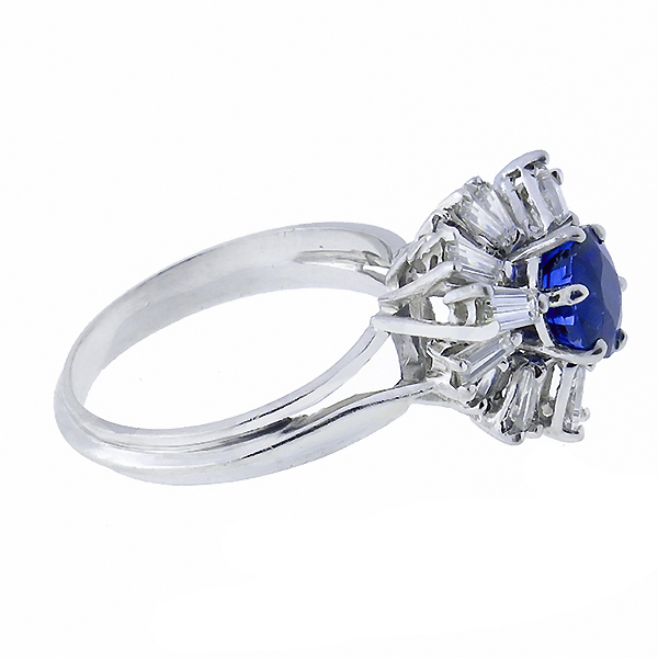 sapphire diamond platinum ring 1