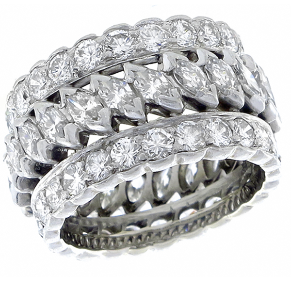  diamond platinum eternity wedding band  1