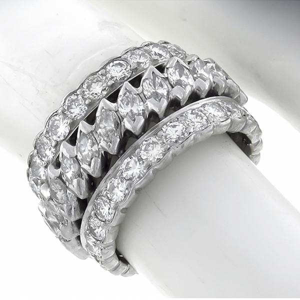  diamond platinum eternity wedding band  1