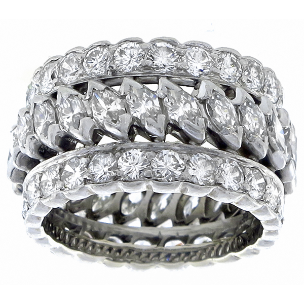  diamond platinum eternity wedding band  1