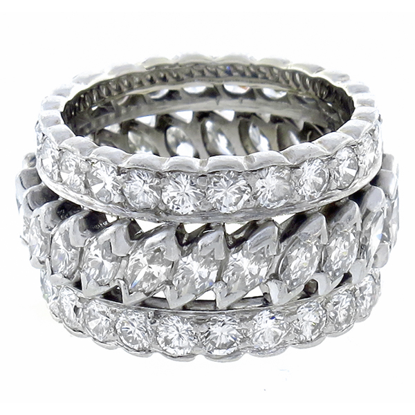  diamond platinum eternity wedding band  1