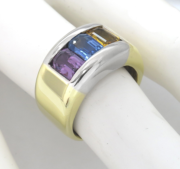 1960s 3.75ct Sapphire 18k Gold Ring