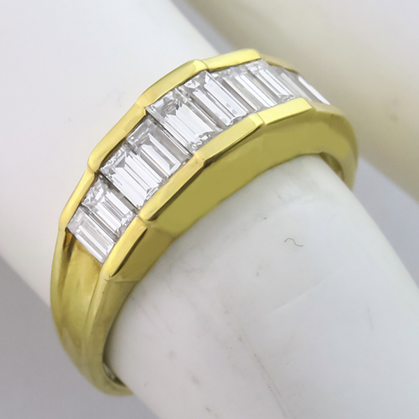 diamond  18k yellow gold ring 1