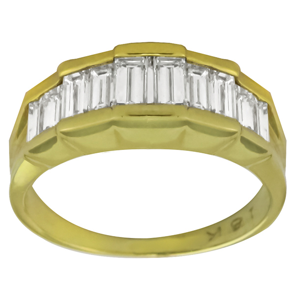 diamond  18k yellow gold ring 1