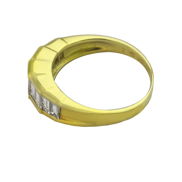 diamond  18k yellow gold ring 1