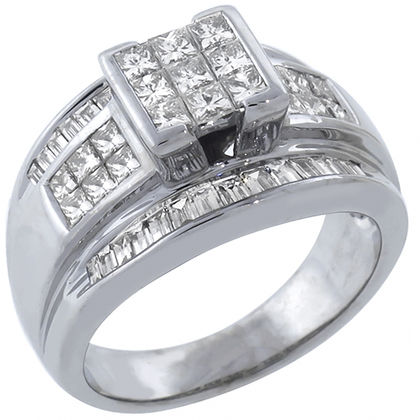 diamond 18k white gold ring 1