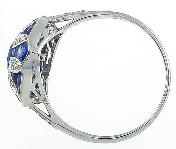 2.05ct Sapphire 0.20ct Diamond Ring Photo 1