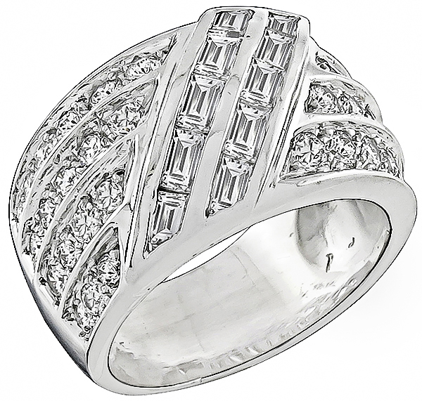 diamond 18k white gold ring 1