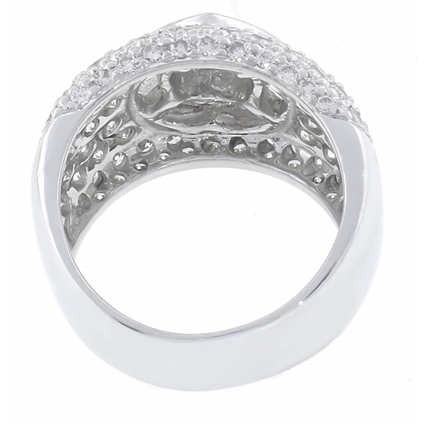 stunning diamond 18k white gold ring 1