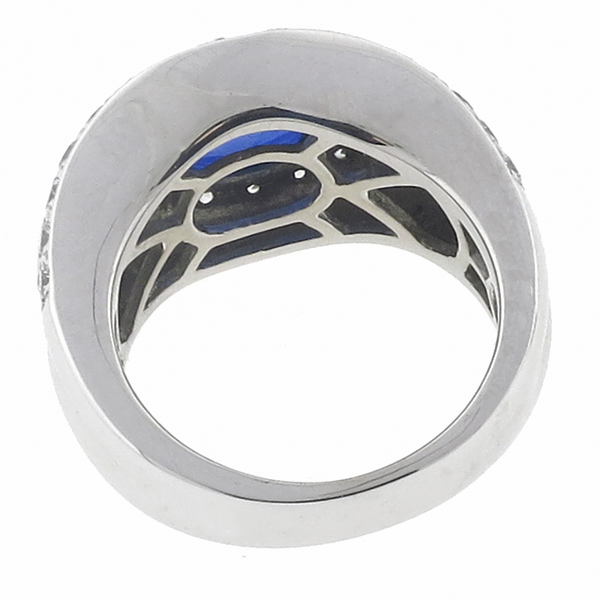  sapphire diamond platinum ring 1