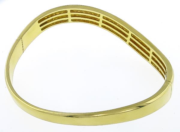 3.00ct diamond gold bangle photo 1