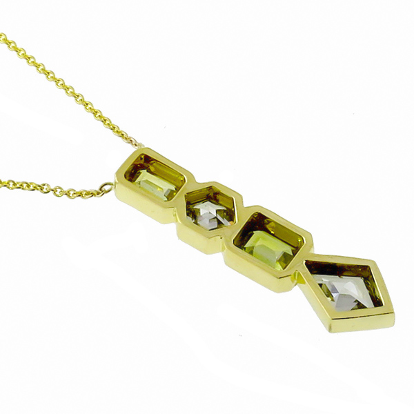 fancy color diamond 14k yellow necklace 1