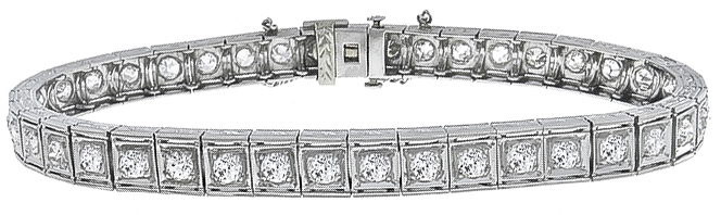 3.50ct diamond antique bracelet photo 1