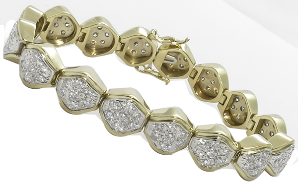 4.50ct Diamond Gold Bracelet