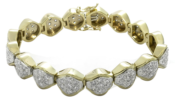 4.50ct Diamond Gold Bracelet