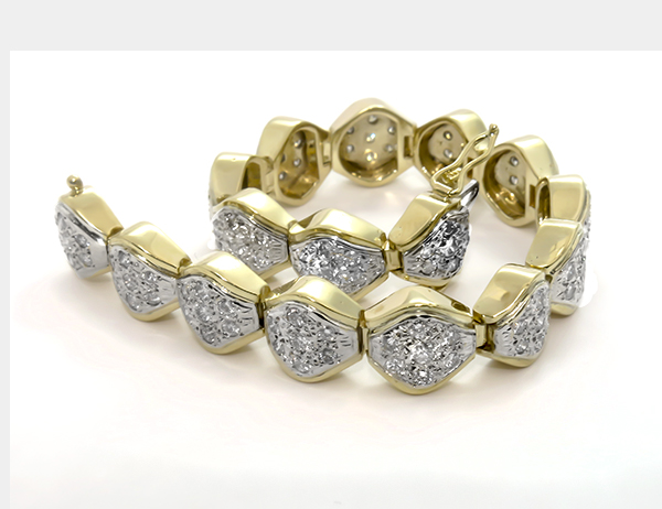 4.50ct Diamond Gold Bracelet