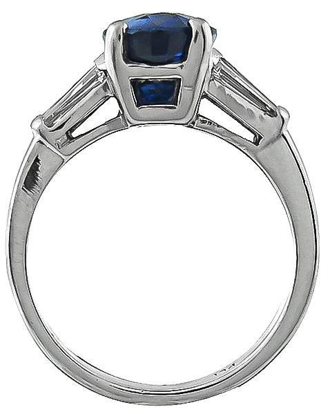 4.53ct Sapphire Engagement Ring Photo 1