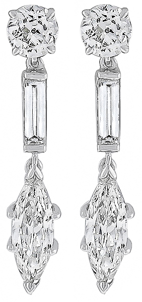 4.90ct diamond earrings photo 1