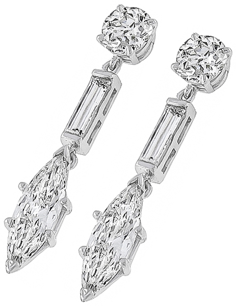 4.90ct diamond earrings photo 1