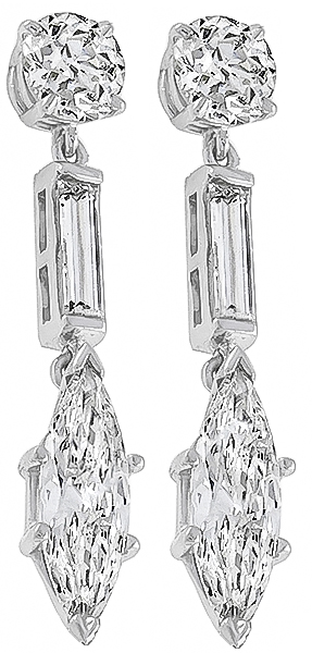 4.90ct diamond earrings photo 1