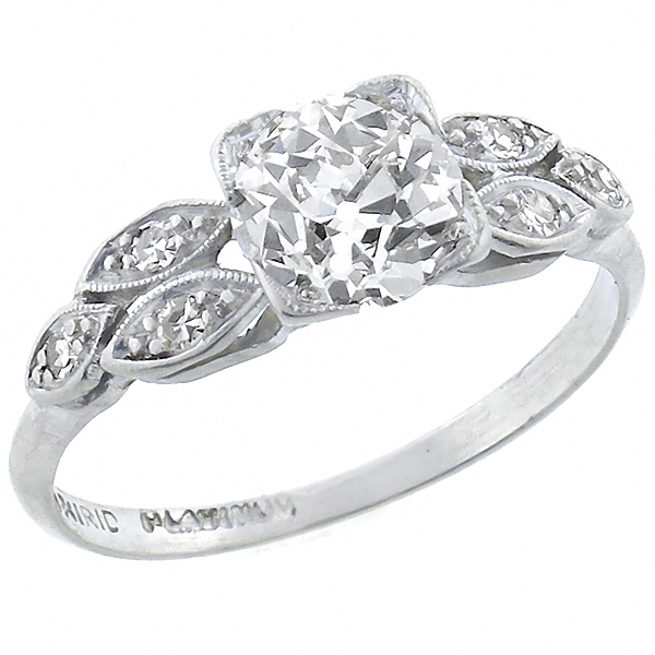 diamond platinum engagement ring 1