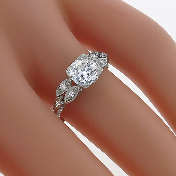 diamond platinum engagement ring 1