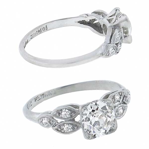 diamond platinum engagement ring 1