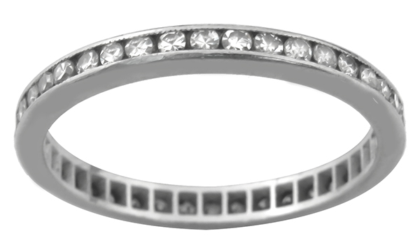 1.00ct diamond platinum eternity band  pic 1