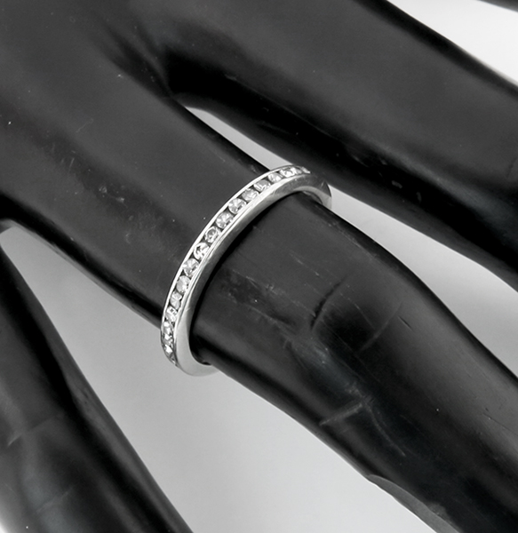 1.00ct diamond platinum eternity band  pic 1