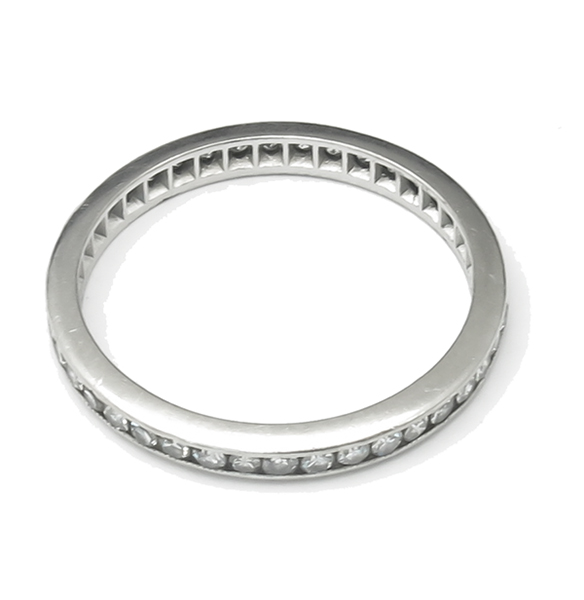 1.00ct diamond platinum eternity band  pic 1