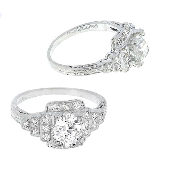 platinum diamond engagement ring 1