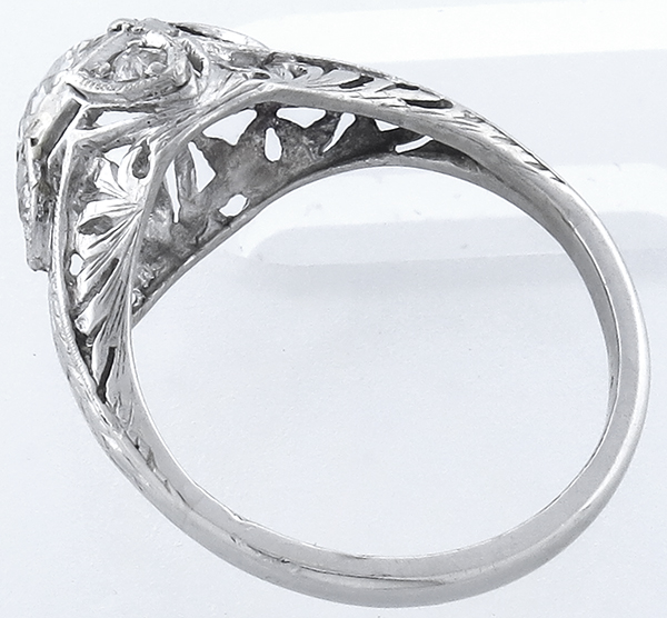 antique 1.34ct diamond engagement ring photo 1