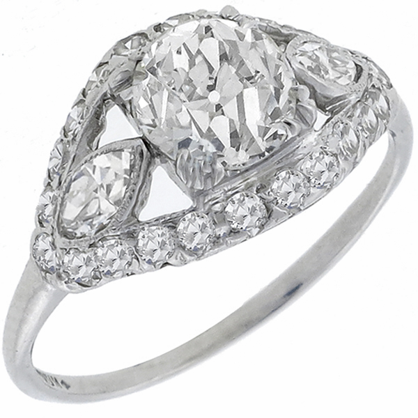 diamond platinum engagement ring 1