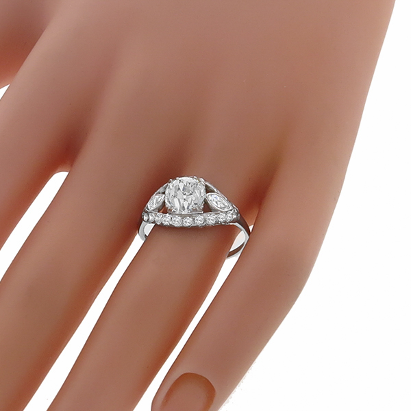 diamond platinum engagement ring 1