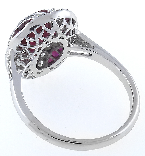 2.40ct ruby 0.50ct diamond gold ring photo 1