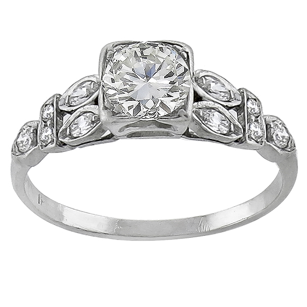 Antique 0.65ct Diamond Engagement Ring