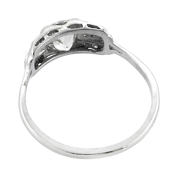 diamond 14k white gold engagement ring 1