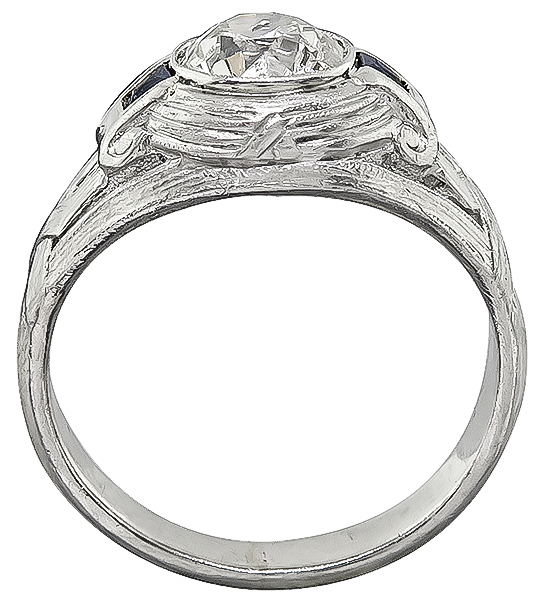 1.39ct Diamond Art Deco Ring