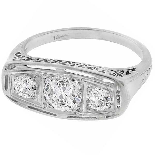 diamond  14k white gold  ring 1