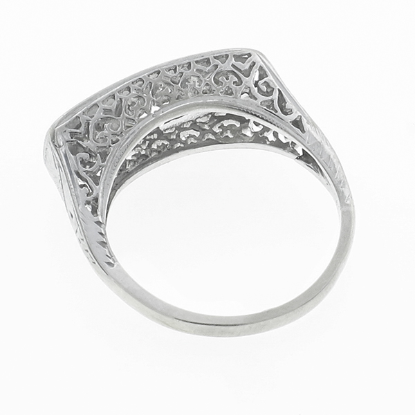 diamond  14k white gold  ring 1