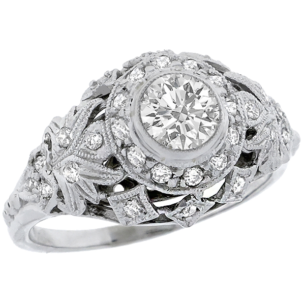 platinum diamond engagement ring 1