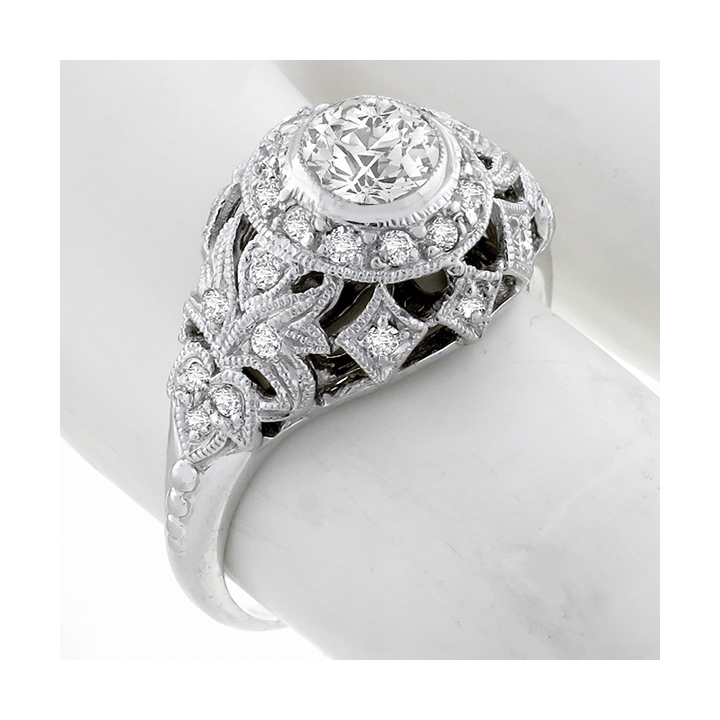 platinum diamond engagement ring 1